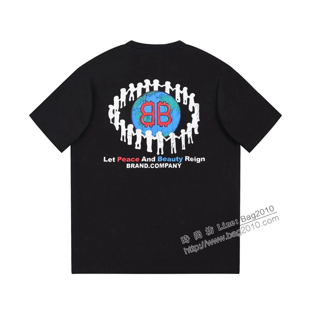 Balenciaga專櫃巴黎世家2023SS新款印花T恤 男女同款 tzy2938
